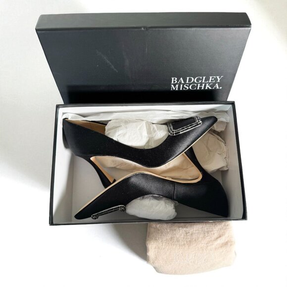 Badgley Mischka Aubree Pointed Toe Pumps | Size 8 | NWT w/ BOX & Dust Bag - Picture 9 of 10